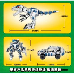 LEYI 33010 non  KHỦNG LONG BẠO CHÚA REX HOÀNH HÀNH MÁY MÓC RỒNG TẤN CÔNG CHÍ MẠNG CỖ XE RUNG CHUYỂN TRÁI ĐẤT bộ đồ chơi xếp lắp ráp ghép mô hình TYRANNOSAURUS REX 556 khối