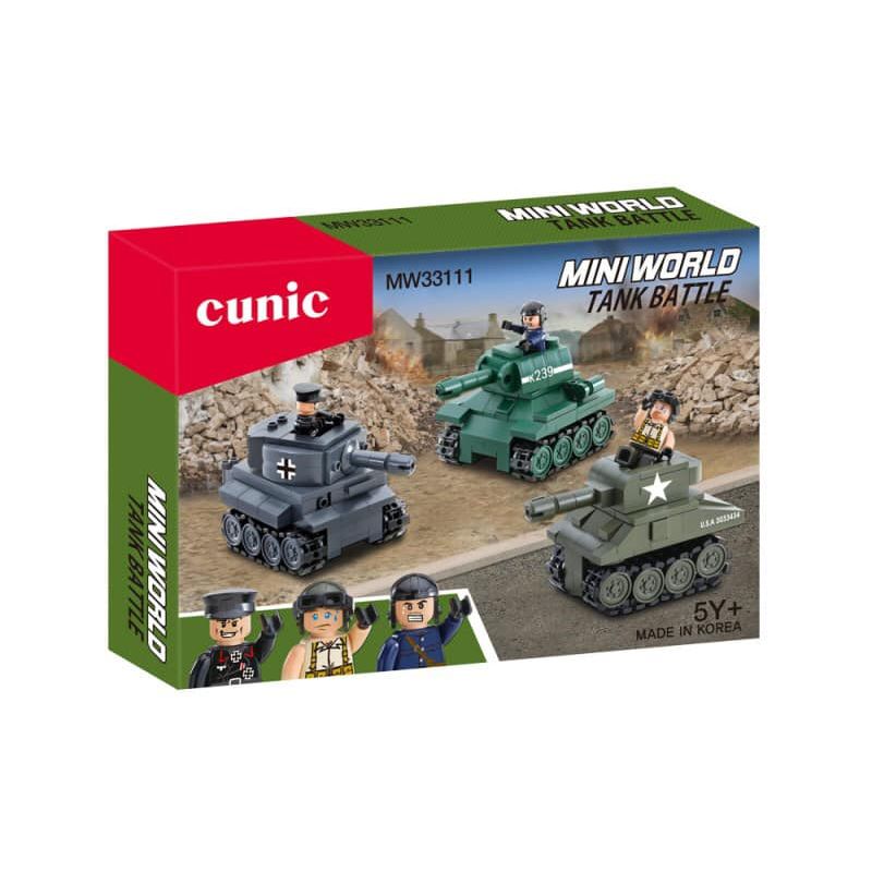 CUNIC MW33111 33111 non Lego TRẬN CHIẾN XE TĂNG THẾ GIỚI NHỎ bộ đồ chơi xếp lắp ráp ghép mô hình Minecraft MINI WORLD TANK BATTLE Game Xây Dựng