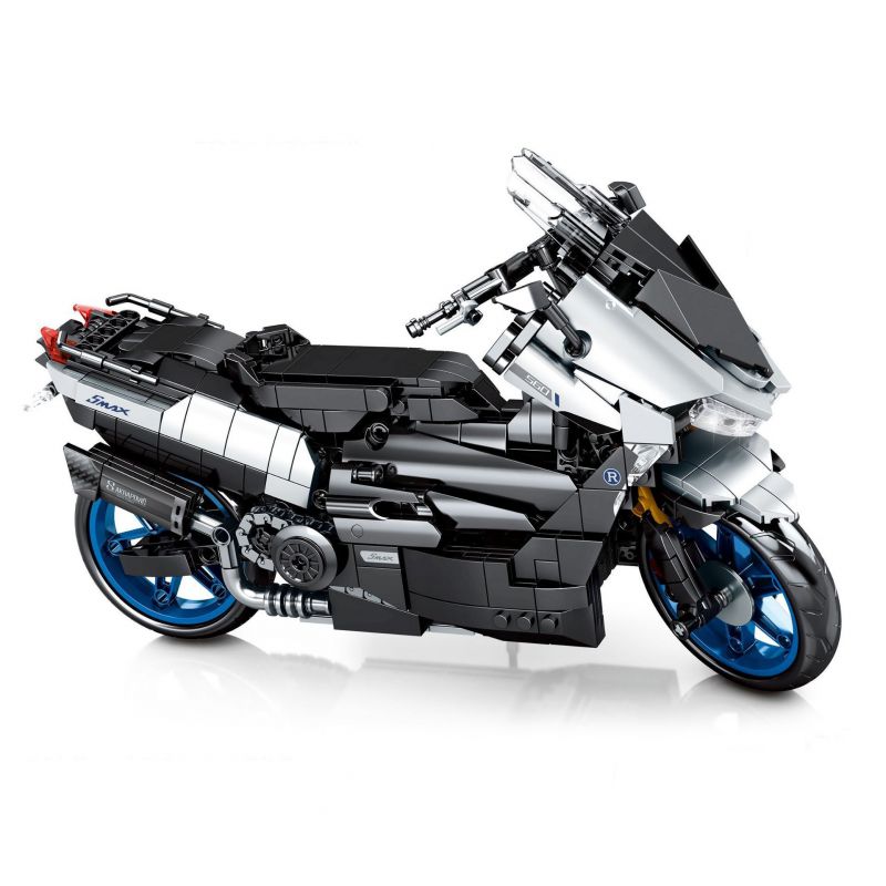 SEMBO 701716 non Lego YAMAHA TMAX bộ đồ chơi xếp lắp ráp ghép mô hình Motorcycle Motorbike Xe Hai Bánh 798 khối