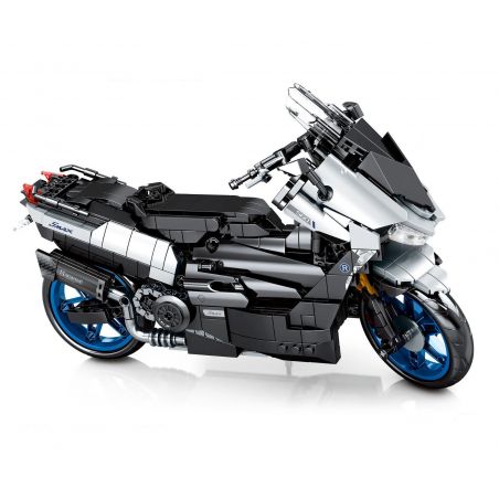 SEMBO 701716 non  YAMAHA TMAX bộ đồ chơi xếp lắp ráp ghép mô hình Motorcycle Motorbike Xe Hai Bánh 798 khối