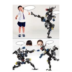 GUDI 8712 non  RÔ BỐT BIẾN HÌNH CHÓ SÓI bộ đồ chơi xếp lắp ráp ghép mô hình Transformers TRANSFORM SERIES Robot Đại Chiến Người Máy Biến Hình 304 khối GUDI 8712 non  RÔ BỐT BIẾN HÌNH CHÓ SÓI bộ đồ chơi xếp lắp ráp ghép mô hình Transformers TRANSFORM SERIES Robot Đại Chiến Người Máy Biến Hình 304 khối