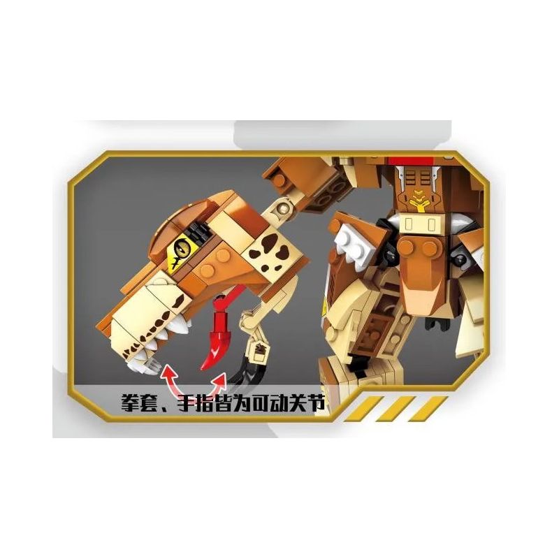 UP TO CD8031 8031 non  QUÁI VẬT THỜI TIỀN SỬ - TYRANNOSAURUS REX THỨC TỈNH NGUỒN GỐC THỦ LĨNH bộ đồ chơi xếp lắp ráp ghép mô hình Dino Museum Bảo Tàng Khủng Long 616 khối