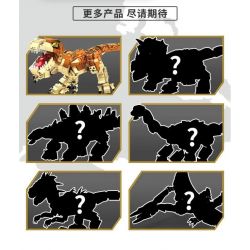 UP TO CD8031 8031 non  QUÁI VẬT THỜI TIỀN SỬ - TYRANNOSAURUS REX THỨC TỈNH NGUỒN GỐC THỦ LĨNH bộ đồ chơi xếp lắp ráp ghép mô hình Dino Museum Bảo Tàng Khủng Long 616 khối