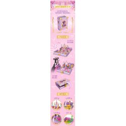 GUDI 9036 non  SÁCH MINI BUD FORT bộ đồ chơi xếp lắp ráp ghép mô hình Yeloli 238 khối