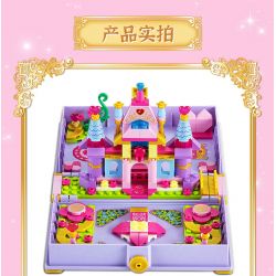 GUDI 9036 non  SÁCH MINI BUD FORT bộ đồ chơi xếp lắp ráp ghép mô hình Yeloli 238 khối