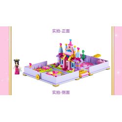 GUDI 9036 non  SÁCH MINI BUD FORT bộ đồ chơi xếp lắp ráp ghép mô hình Yeloli 238 khối