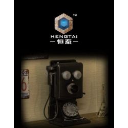 HENGTAI 92043 non  ĐIỆN THOẠI RETRO 1 3 tỷ lệ 1:3 bộ đồ chơi xếp lắp ráp ghép mô hình Creator Expert RETRO TELEPHONE Chuyên Gia Sáng Tạo 718 khối