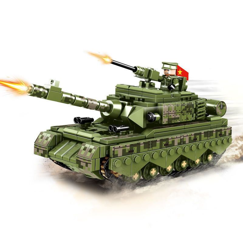 LWCK 90013 non Lego CÂU CHUYỆN bộ đồ chơi xếp lắp ráp ghép mô hình Flourishing Age Strengthen The Army TYPE 99 MAIN BATTLE TANK 528 khối