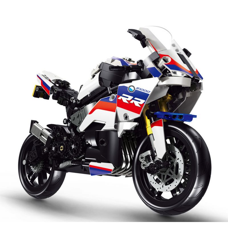 SHENZHEN RAEL ENTERTAINMENT 50040 non Lego BMW S1000RR. bộ đồ chơi xếp lắp ráp ghép mô hình Technic Kỹ Thuật Công Nghệ Cao Mô Hình Phương Tiện 826 khối