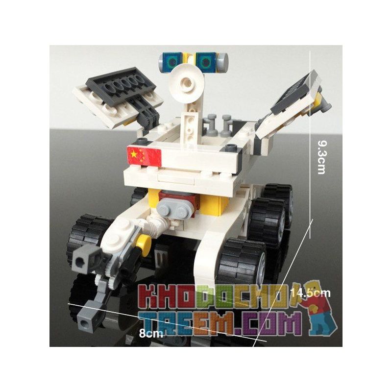 GUDI 8811 non  XE TỰ HÀNH TRÊN MẶT TRĂNG bộ đồ chơi xếp lắp ráp ghép mô hình City LUNAR PROBE STATION Thành Phố 238 khối