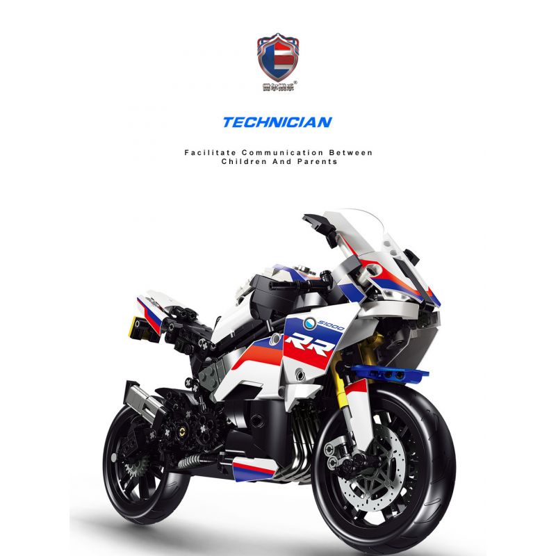 SHENZHEN RAEL ENTERTAINMENT 50040 non  BMW S1000RR. bộ đồ chơi xếp lắp ráp ghép mô hình  Kỹ Thuật Công Nghệ Cao Mô Hình Phương Tiện 826 khối