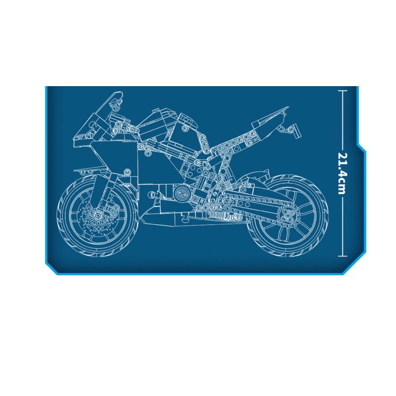 SHENZHEN RAEL ENTERTAINMENT 50040 non  BMW S1000RR. bộ đồ chơi xếp lắp ráp ghép mô hình  Kỹ Thuật Công Nghệ Cao Mô Hình Phương Tiện 826 khối