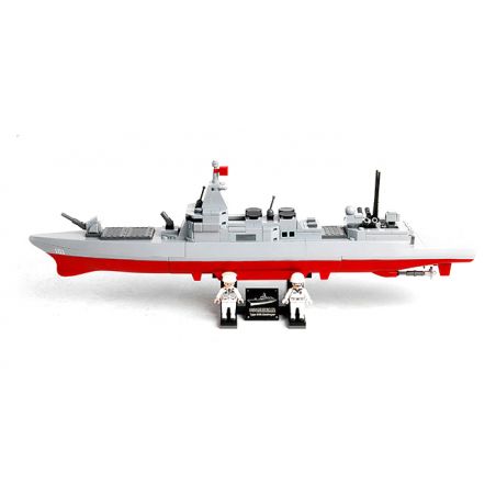 GUDI 20406 non  HẠNG NẶNG QUÂN SỰ KHU TRỤC HẠM TYPE 055 bộ đồ chơi xếp lắp ráp ghép mô hình Military Army Quân Sự Bộ Đội 292 khối