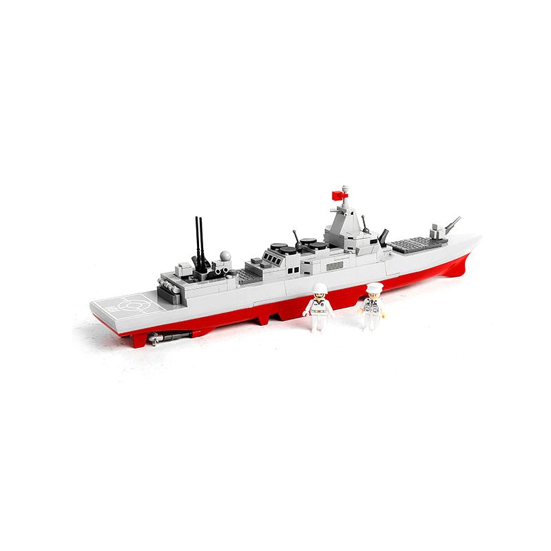GUDI 20406 non  HẠNG NẶNG QUÂN SỰ KHU TRỤC HẠM TYPE 055 bộ đồ chơi xếp lắp ráp ghép mô hình Military Army Quân Sự Bộ Đội 292 khối