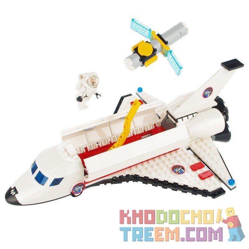 GUDI 8814 Xếp hình kiểu Lego CITY Space Shuttle Tàu Con Thoi Thả Vệ Tinh 297 khối