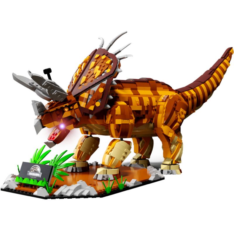 GAOMISI T2013 2013 non Lego TRICERATOPS. bộ đồ chơi xếp lắp ráp ghép mô hình Jurassic World Thế Giới Khủng Long 2116 khối