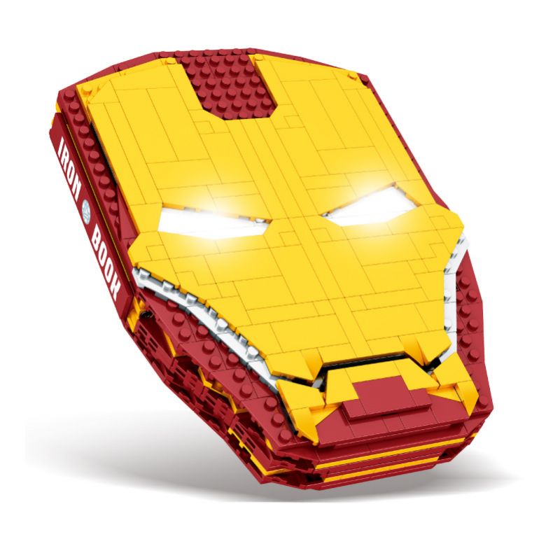 DUO LE PIN DLP8801 8801 non Lego CUỐN SÁCH NHÂN VẬT NGƯỜI SẮT bộ đồ chơi xếp lắp ráp ghép mô hình Marvel Super Heroes IRON BOOK Siêu Anh Hùng Marvel 1226 khối