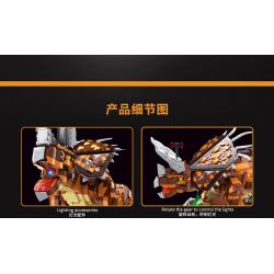 GAOMISI T2013 2013 non  TRICERATOPS. bộ đồ chơi xếp lắp ráp ghép mô hình Jurassic World Thế Giới Khủng Long 2116 khối