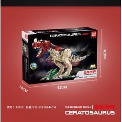 GAOMISI T2012 2012 non  SỪNG bộ đồ chơi xếp lắp ráp ghép mô hình Jurassic World CERATOSAURUS Thế Giới Khủng Long 2016 khối