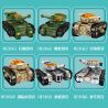 SEMBO 103162 103163 103164 103165 103166 103161 non  STEEL MECHA TRANSFORMATION ASSAULTER 6 TỔ HỢP MONITOR LIZARD TANK VIPER ROCK TURTLE SABER-TOOTHED TIGER GRIZZLY BEAR RHINO bộ đồ chơi xếp lắp ráp ghép mô hình Transformers MECHA OF STEEL Robot Đại Chiến Người Máy Biến Hình 894 khối