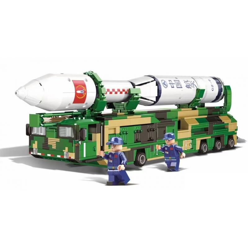 WOMA C0827 0827 non Lego TÀU SÂN BAY TÊN LỬA LONG MARCH 6 CZ-6 bộ đồ chơi xếp lắp ráp ghép mô hình 946 khối