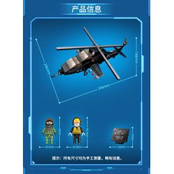 GUDI 20405 non  VŨ KHÍ QUÂN SỰ HẠNG NẶNG TRỰC THĂNG TRANG WZ-10 bộ đồ chơi xếp lắp ráp ghép mô hình Military Army Quân Sự Bộ Đội 346 khối