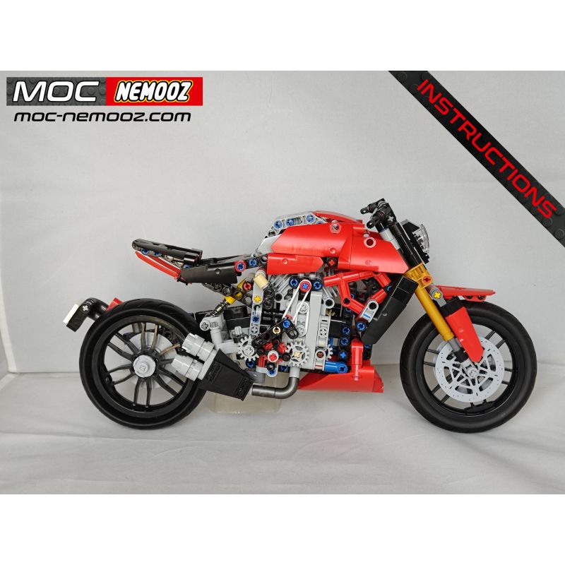 REBRICKABLE MOC-68203 68203 MOC68203 ZHEGAO QL1258 1258 non Lego DUCATIDIAVEL bộ đồ chơi xếp lắp ráp ghép mô hình Technic DUCATI DIAVEL Kỹ Thuật Công Nghệ Cao Mô Hình Phương Tiện 620 khối