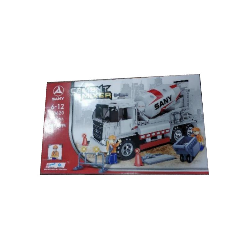 SANY C0620 0620 WOMA C0620 0620 non  XE TRỘN BÊ TÔNG bộ đồ chơi xếp lắp ráp ghép mô hình City CEMENT MIXER Thành Phố 417 khối