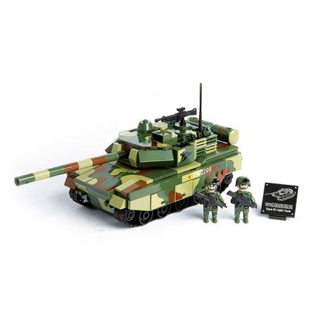 GUDI 20404 non  VŨ KHÍ HẠNG NẶNG QUÂN SỰ XE TĂNG NHẸ TYPE 15 bộ đồ chơi xếp lắp ráp ghép mô hình Military Army TYPE 15 LIGHT TANK Quân Sự Bộ Đội 357 khối