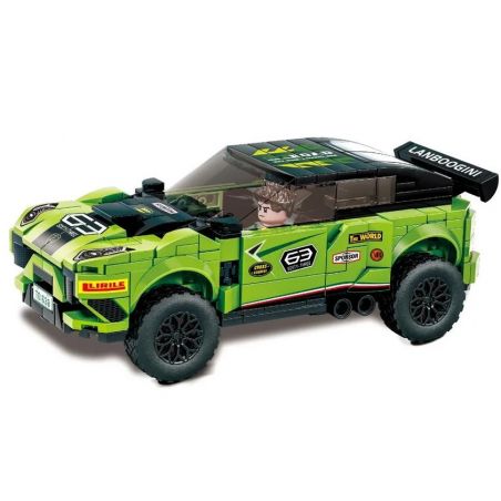 LEYI 31030 non  LAMBORGHINI SUV LÙI XE bộ đồ chơi xếp lắp ráp ghép mô hình Racing Cuộc Đua 395 khối