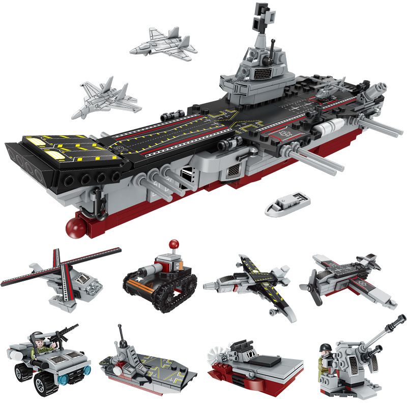 FORANGE FC3830 3830 non Lego TÀU SÂN BAY bộ đồ chơi xếp lắp ráp ghép mô hình Creator Sáng Tạo 681 khối