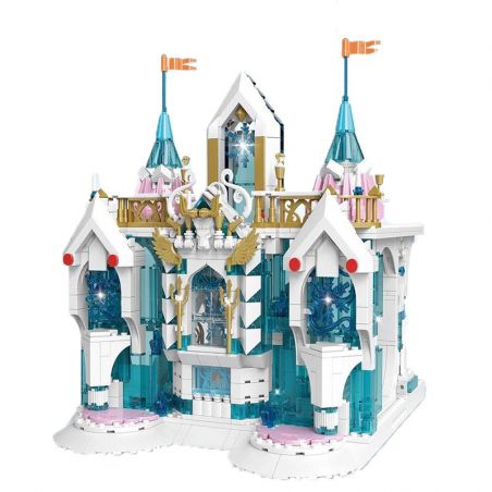 MouldKing 11008 Mould King 11008 non  CUNG ĐIỆN BÔNG TUYẾT bộ đồ chơi xếp lắp ráp ghép mô hình SNOW PALACE 1096 khối