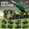 SEMBO 105353 105354 105355 105356 105357 105358 105359 105360 non  XE TÊN LỬA ĐẠN ĐẠO DONGFENG-17 8 TỔ HỢP BỌC THÉP CHỐNG MÌN TẤN CÔNG VŨ TRANG ĐỊA HÌNH DÃ CHIẾN CHỞ DẦU VẬN TẢI QUÂN SỰ ĐẤU BỘ BINH BÁNH LỐP bộ đồ chơi xếp lắp ráp ghép mô hình Military Army Quân Sự Bộ Đội 856 khối