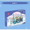 MouldKing 11010 Mould King 11010 non  PHÒNG KHÁCH ICE CRYSTAL bộ đồ chơi xếp lắp ráp ghép mô hình ICE BALLROOM 1208 khối