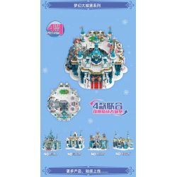 MouldKing 11010 Mould King 11010 non  PHÒNG KHÁCH ICE CRYSTAL bộ đồ chơi xếp lắp ráp ghép mô hình ICE BALLROOM 1208 khối