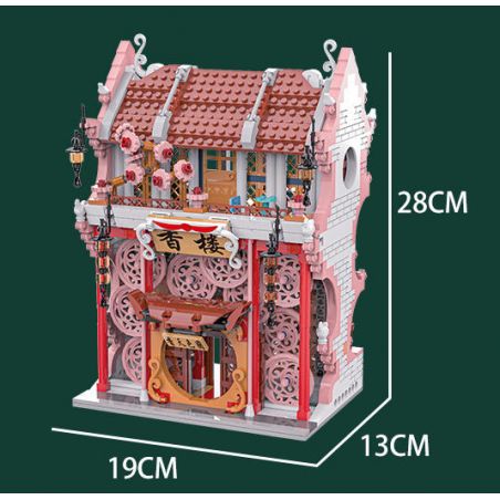 KAIYU K86116 86116 non  NGÔI NHÀ NGÀN Ô bộ đồ chơi xếp lắp ráp ghép mô hình 1039 khối