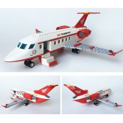 GUDI 8911 Xếp hình kiểu Lego CITY Private Aircraft Private Plane Chuyên Cơ VIP Và Xe Limousine 334 khối