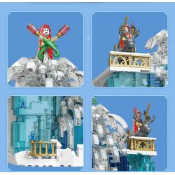 MouldKing 11009 Mould King 11009 non  THÁC NƯỚC PHA LÊ bộ đồ chơi xếp lắp ráp ghép mô hình CRYSTAL FALLS 1159 khối