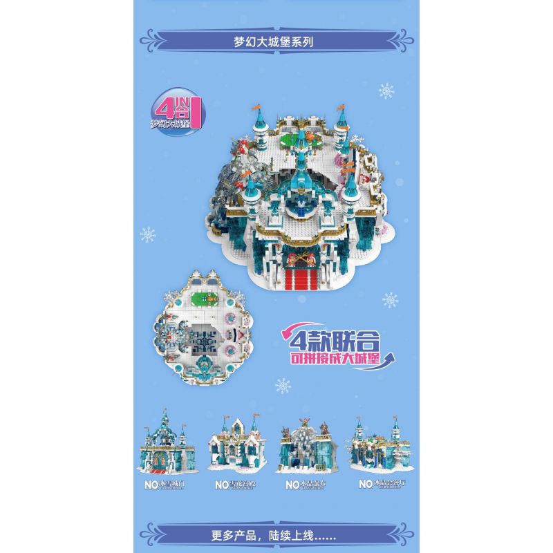 MouldKing 11009 Mould King 11009 non  THÁC NƯỚC PHA LÊ bộ đồ chơi xếp lắp ráp ghép mô hình CRYSTAL FALLS 1159 khối