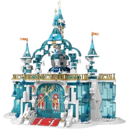 MouldKing 11007 Mould King 11007 non  CỔNG BĂNG VÀ TUYẾT bộ đồ chơi xếp lắp ráp ghép mô hình FROZEN ENTRANCE 1098 khối
