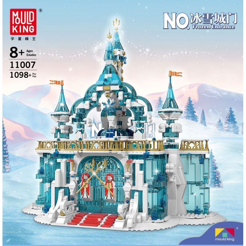 MouldKing 11007 Mould King 11007 non  CỔNG BĂNG VÀ TUYẾT bộ đồ chơi xếp lắp ráp ghép mô hình FROZEN ENTRANCE 1098 khối