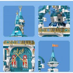 MouldKing 11007 Mould King 11007 non  CỔNG BĂNG VÀ TUYẾT bộ đồ chơi xếp lắp ráp ghép mô hình FROZEN ENTRANCE 1098 khối