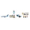 GUDI 8912 non  SÂN BAY VỚI MÁY CHỞ KHÁCH CỠ VỪA bộ đồ chơi xếp lắp ráp ghép mô hình City Thành Phố 652 khối