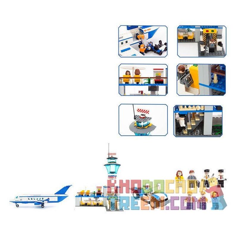 GUDI 8912 non  SÂN BAY VỚI MÁY CHỞ KHÁCH CỠ VỪA bộ đồ chơi xếp lắp ráp ghép mô hình City Thành Phố 652 khối GUDI 8912 non  SÂN BAY VỚI MÁY CHỞ KHÁCH CỠ VỪA bộ đồ chơi xếp lắp ráp ghép mô hình City Thành Phố 652 khối