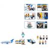 GUDI 8912 non  SÂN BAY VỚI MÁY CHỞ KHÁCH CỠ VỪA bộ đồ chơi xếp lắp ráp ghép mô hình City Thành Phố 652 khối