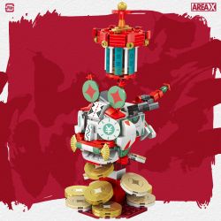 X AREA-X AX0002 0002 non  HOO NGẮN bộ đồ chơi xếp lắp ráp ghép mô hình LUCKY TIGER