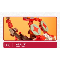 X AREA-X AX0002 0002 non  HOO NGẮN bộ đồ chơi xếp lắp ráp ghép mô hình LUCKY TIGER