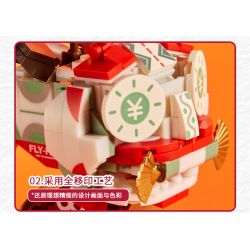 X AREA-X AX0002 0002 non  HOO NGẮN bộ đồ chơi xếp lắp ráp ghép mô hình LUCKY TIGER