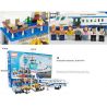 GUDI 8912 non  SÂN BAY VỚI MÁY CHỞ KHÁCH CỠ VỪA bộ đồ chơi xếp lắp ráp ghép mô hình City Thành Phố 652 khối