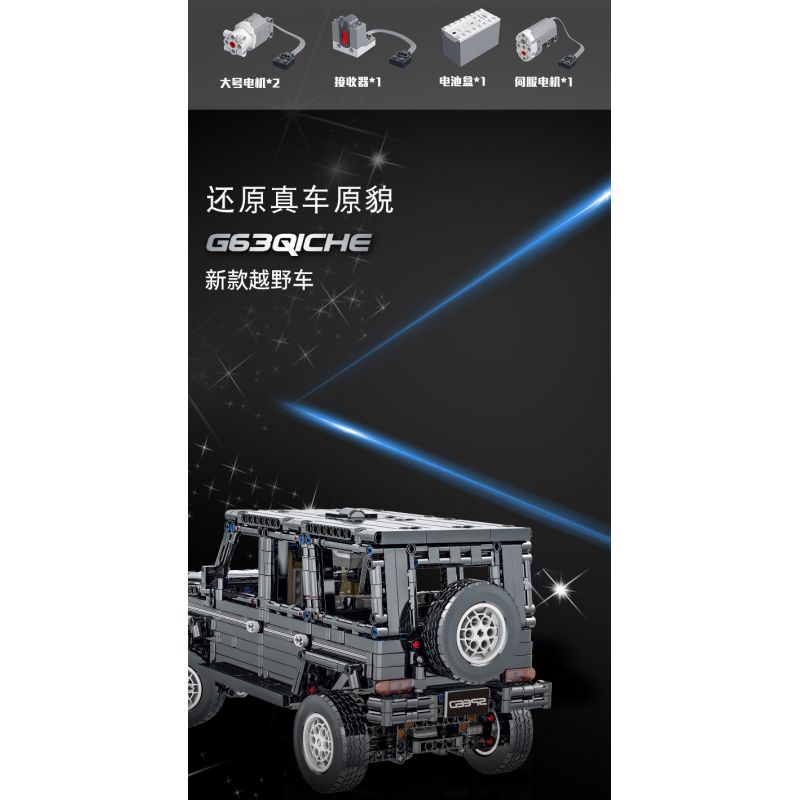 MorkModel 023003-1 023003-2 023003-3 023003-4 Mork Model 023003-1 023003-2 023003-3 023003-4 REBRICKABLE MOC-46049 46049 MOC46049 non  MERCEDES BENZ AMG G63 1:12 tỷ lệ 1:12 bộ đồ chơi xếp lắp ráp ghép mô hình  Kỹ Thuật Công Nghệ Cao Mô Hình Phương Tiện 1629 khối